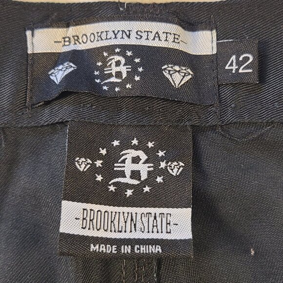 Brooklyn State Cargo Shorts With Belt Men's 42 Black - Picture 4 of 8